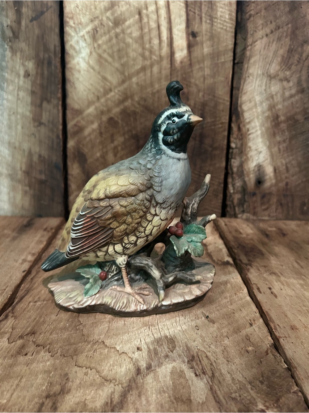 Vintage Homco Masterpiece Porcelain Quail
